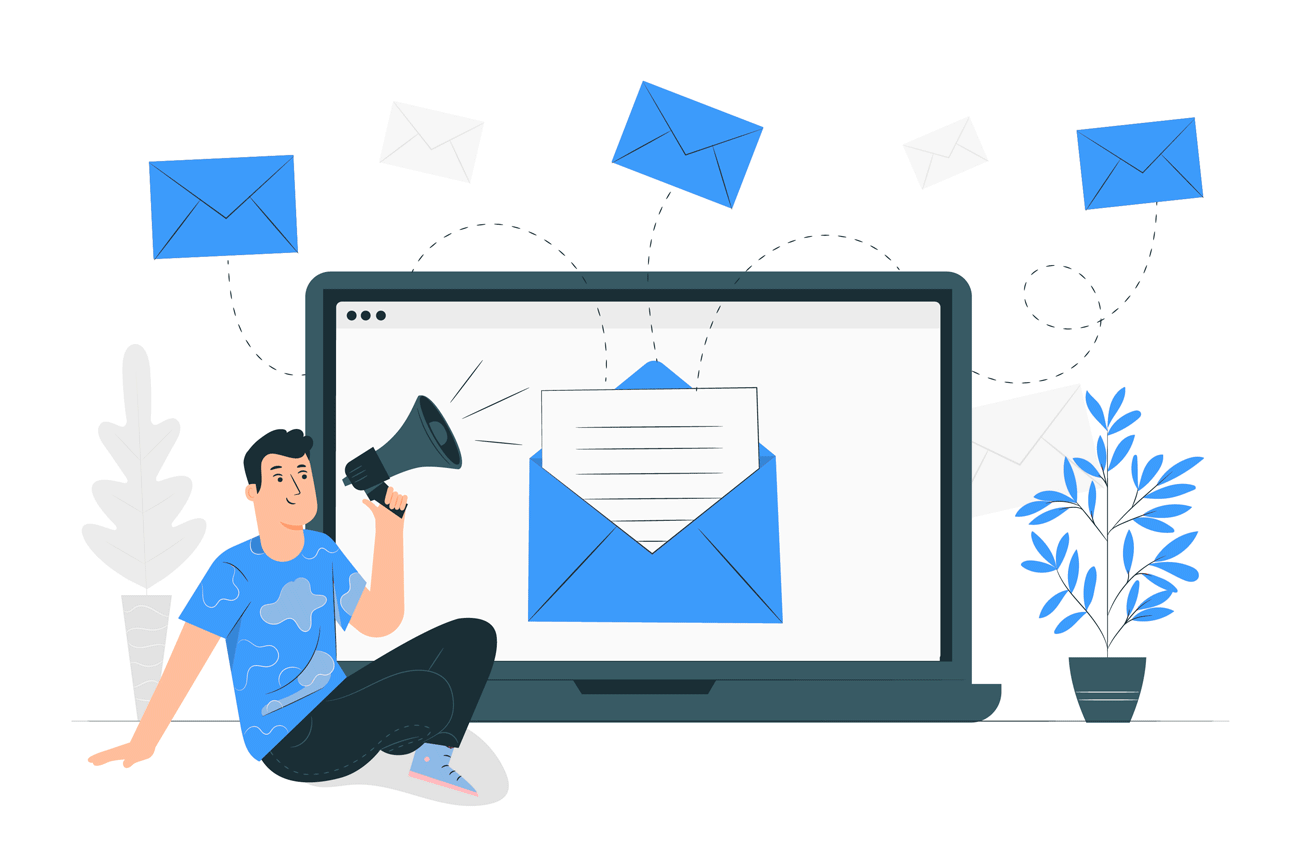 zdjecie przedstawia laptopa z aplikacja do mail